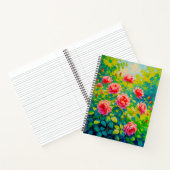 Rosa Rosen Notizbuch (Innenseite)