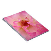 Rosa Rosen-Notizbuch Notizblock (Rechte Seite)