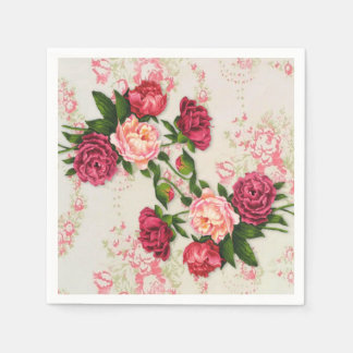 Rosa Rosen Papier Servietten