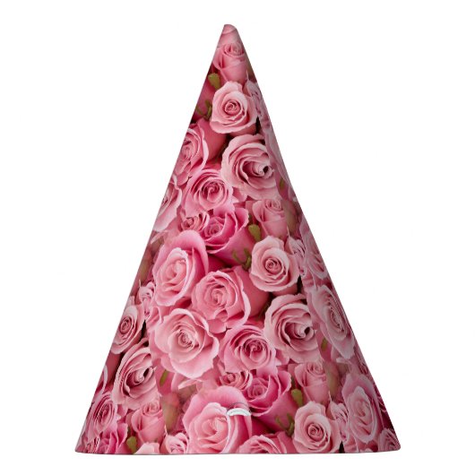 Rosa Rosen-Party-Hut Partyhütchen (Rechts)