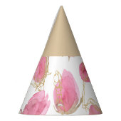 Rosa Rosen Partyhütchen (Links)