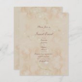 Rosa Rosen Perlen Elegante Hochzeit Verlobung Einladung (Vorne/Hinten)