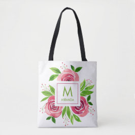 Rosa Rosen Personalisiert Tasche