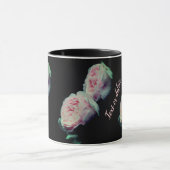 Rosa Rosen Personalisiert Tasse (Zentrum)