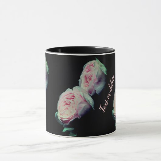 Rosa Rosen Personalisiert Tasse (Zentrum)