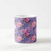 Rosa Rosen Personalisierter Kaffee Tasse (Mittel)