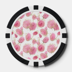 Rosa Rosen Pokerchips