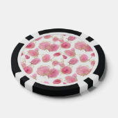 Rosa Rosen Pokerchips (Einzeln)