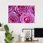 Rosa Rosen Poster (Heimbüro)