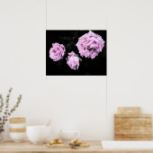 Rosa Rosen Poster (Küche)