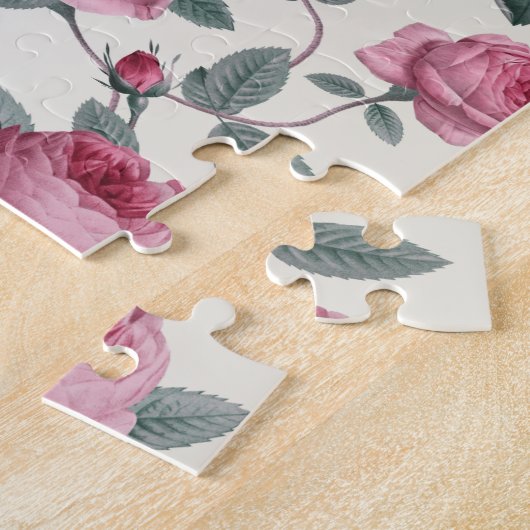 Rosa Rosen Puzzle (Seite)