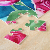 Rosa Rosen Puzzle (Seite)