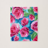 Rosa Rosen Puzzle (Vertikal)