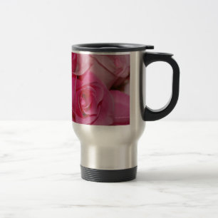 Rosa Rosen - Reise-Tasse Reisebecher