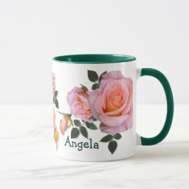 Rosa Rosen ~ Ringer-Tasse Tasse
