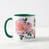 Rosa Rosen ~ Ringer-Tasse Tasse (Links)