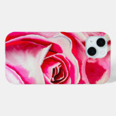 Rosa Rosen romantische Aquarellkunst Case-Mate iPhone Hülle (Rückseite (Horizontal))