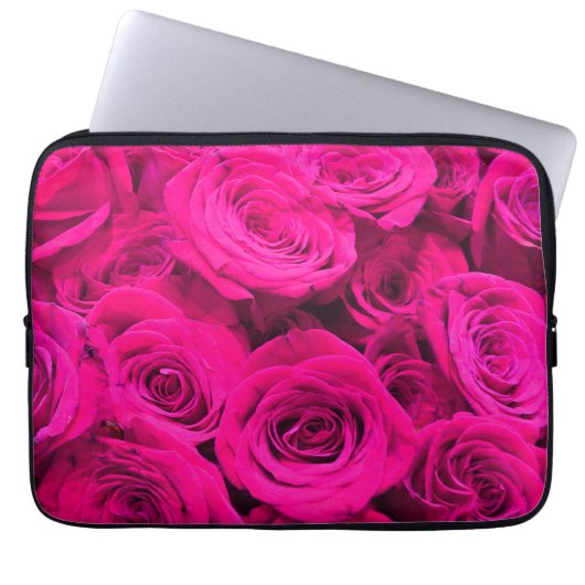 Rosa Rosen Rosa Blume Rosa Blütenbraun Laptopschutzhülle (Vorderseite)