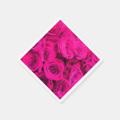 Rosa Rosen Rosa Blume Rosa Blütenbraun Serviette (Ecke)