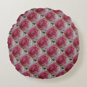 Rosa Rosen Rundes Kissen