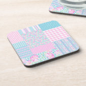 Rosa Rosen, Schmetterlinge: Imitate Patchwork-Unte Getränkeuntersetzer (Linke Seite)