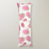 Rosa Rosen Seitenschläferkissen (Rückseite (Vertikal))