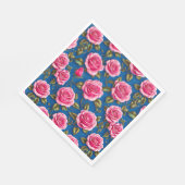 Rosa Rosen Serviette (Ecke)