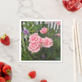 Rosa Rosen Serviette (Beispiel)