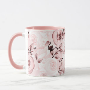 Rosa Rosen Shabby Chic Glamour Tasse