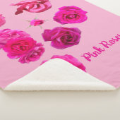 Rosa Rosen Sherpadecke (3/4)