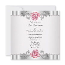 Rosa Rosen Silver White Pink Elegante Hochzeit