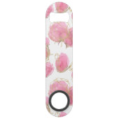 Rosa Rosen Speed Flaschenöffner (Rückseite)