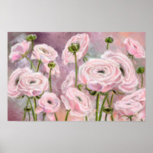 Rosa Rosen - Speziell für dich - Originalgemälde  Poster