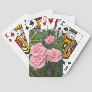 Rosa Rosen Spielkarten