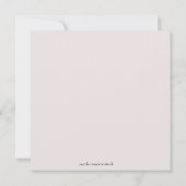 Rosa Rosen, Spitzen und Perlen Einladung (Rückseite)