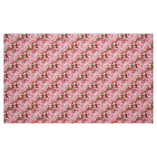 Rosa Rosen Stoff (Fat Quarter (45,7 x 55,9 cm))