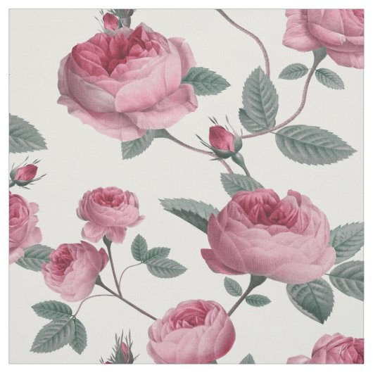 Rosa Rosen Stoff (Muster)