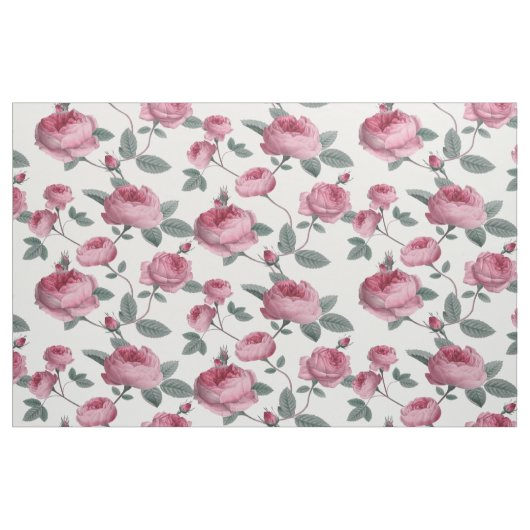 Rosa Rosen Stoff (Fat Quarter (45,7 x 55,9 cm))