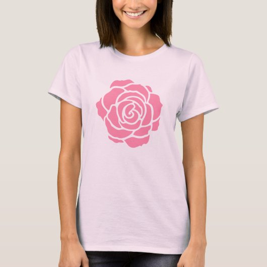 Rosa Rosen-T - Shirt (Vorderseite)