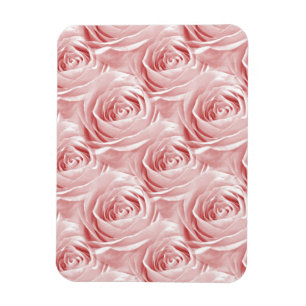 Rosa Rosen-Tapeten-Muster Magnet