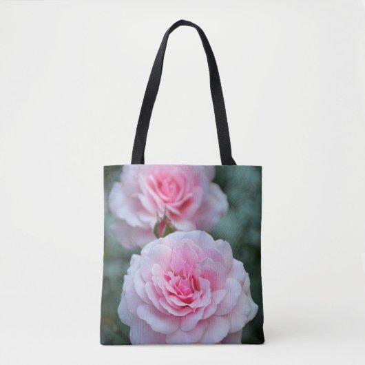 Rosa Rosen Tasche (Vorderseite)
