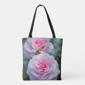 Rosa Rosen Tasche (Rückseite)