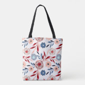 Rosa Rosen Tasche (Rückseite)