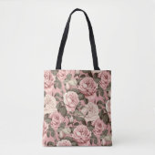 Rosa Rosen Tasche (Vorderseite)