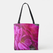 Rosa Rosen Tasche (Rückseite)