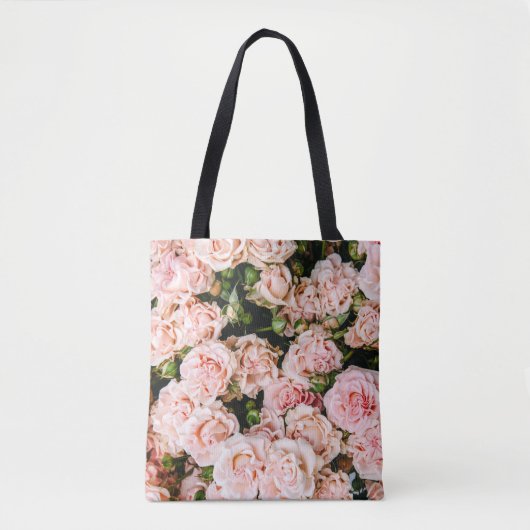 Rosa Rosen Tasche (Vorderseite)