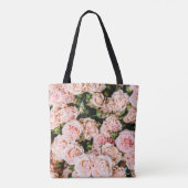 Rosa Rosen Tasche (Rückseite)