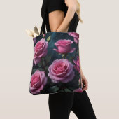 Rosa Rosen Tasche (Von Nahem)