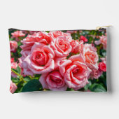 Rosa Rosen-Tasche Zubehörtasche (Rückseite)