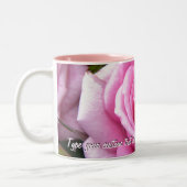 Rosa Rosen Tasse Kaffee Cup Personalisierte Rose D (Links)